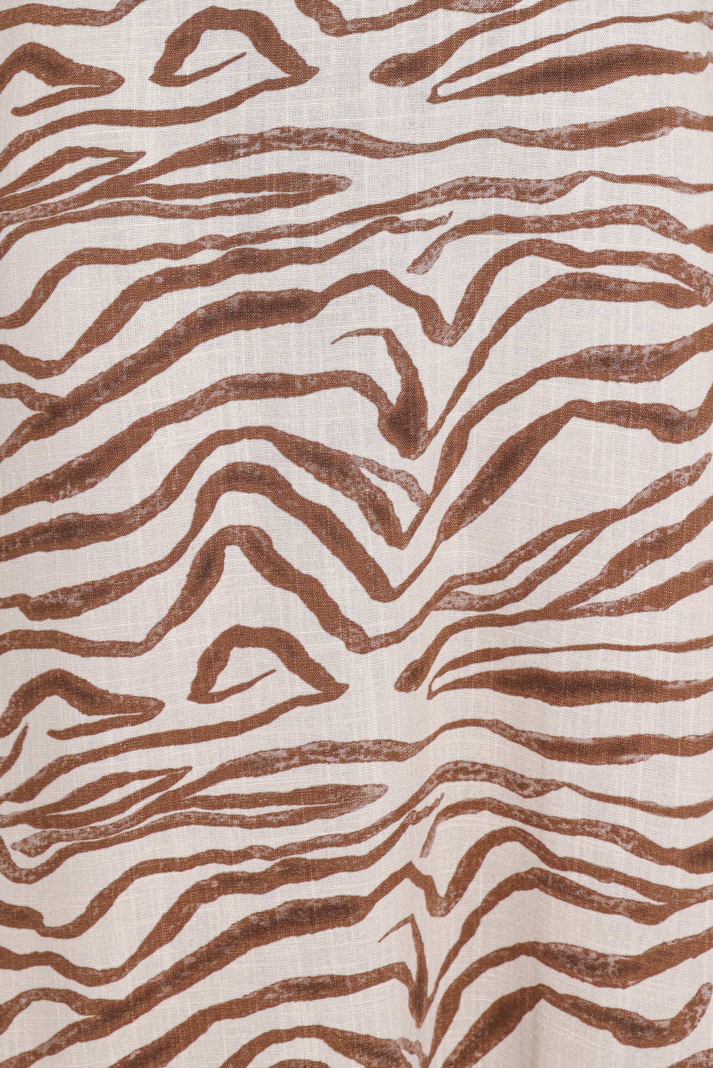 Kelsie Midi Dress - Brown Zebra