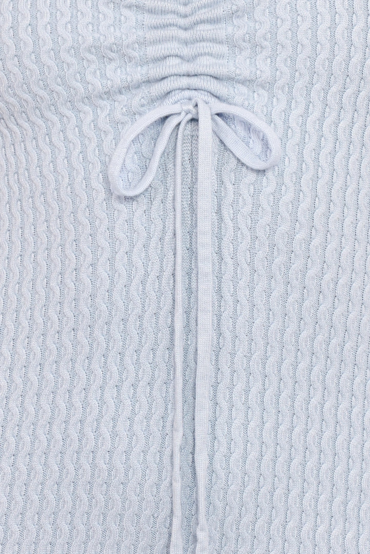 Irene Long Sleeve Midi Dress - Pale Blue