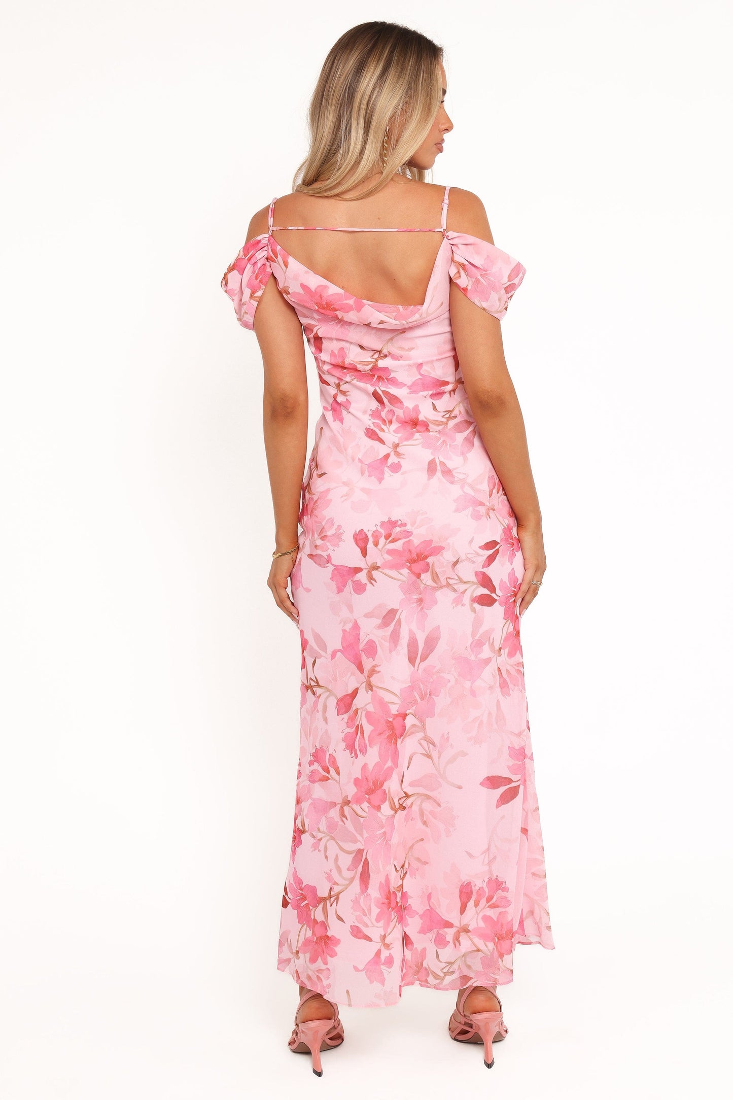Esther Midi Dress - Pink Floral